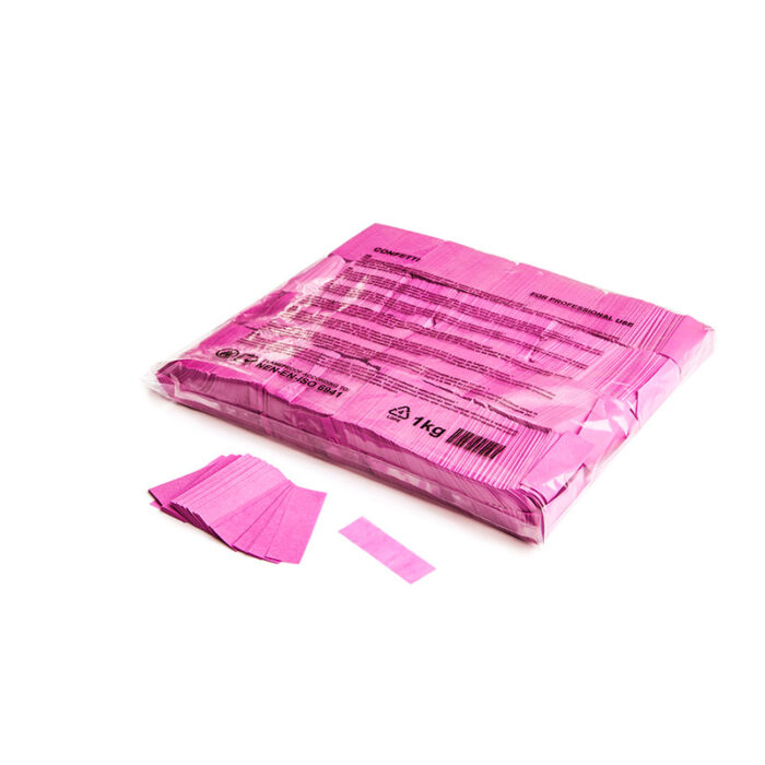MagicFX - Slowfall confetti rectangles 55 x 17 mm - Pink
